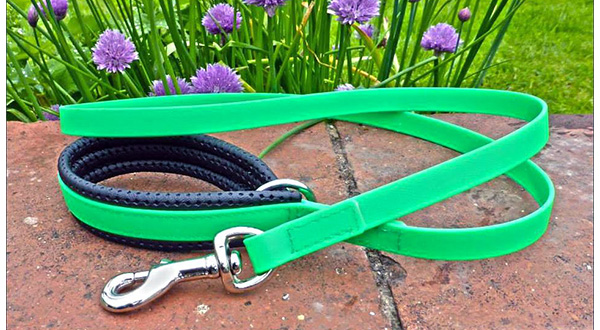 Image of waterproof dog leash made by DezignADogCollar.co.uk.