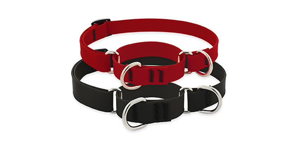 LupinePet red and black splash collar