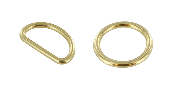 Solid Brass Rings for Biothane at Buckleguy
